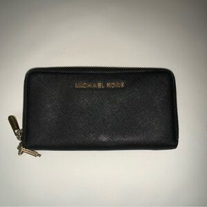 Michael Kors Black Wristlet Wallet